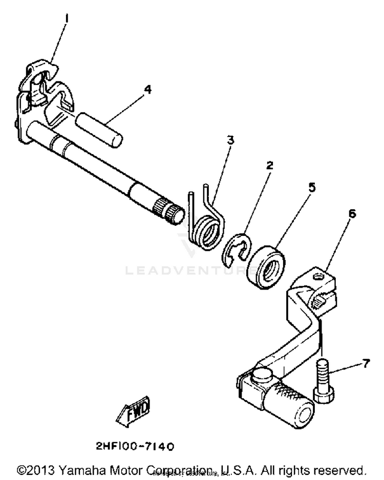 Shift Shaft Schematic