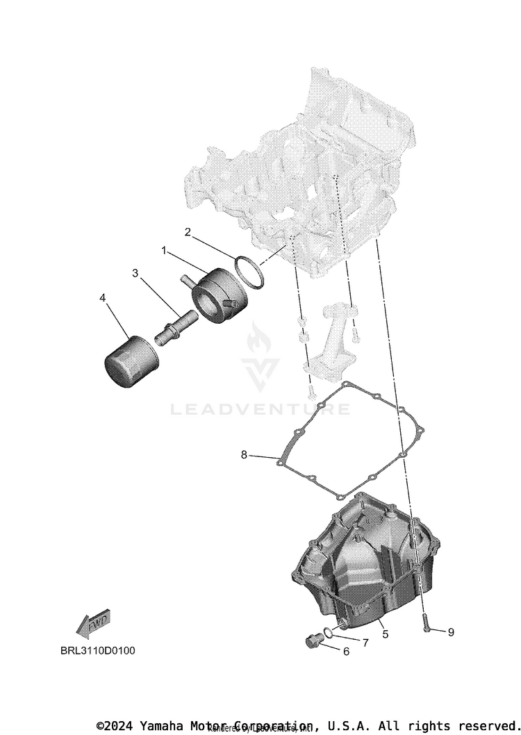 Oil Cleaner TENERE 700 - XTZ7TCL - 2026 Schematic