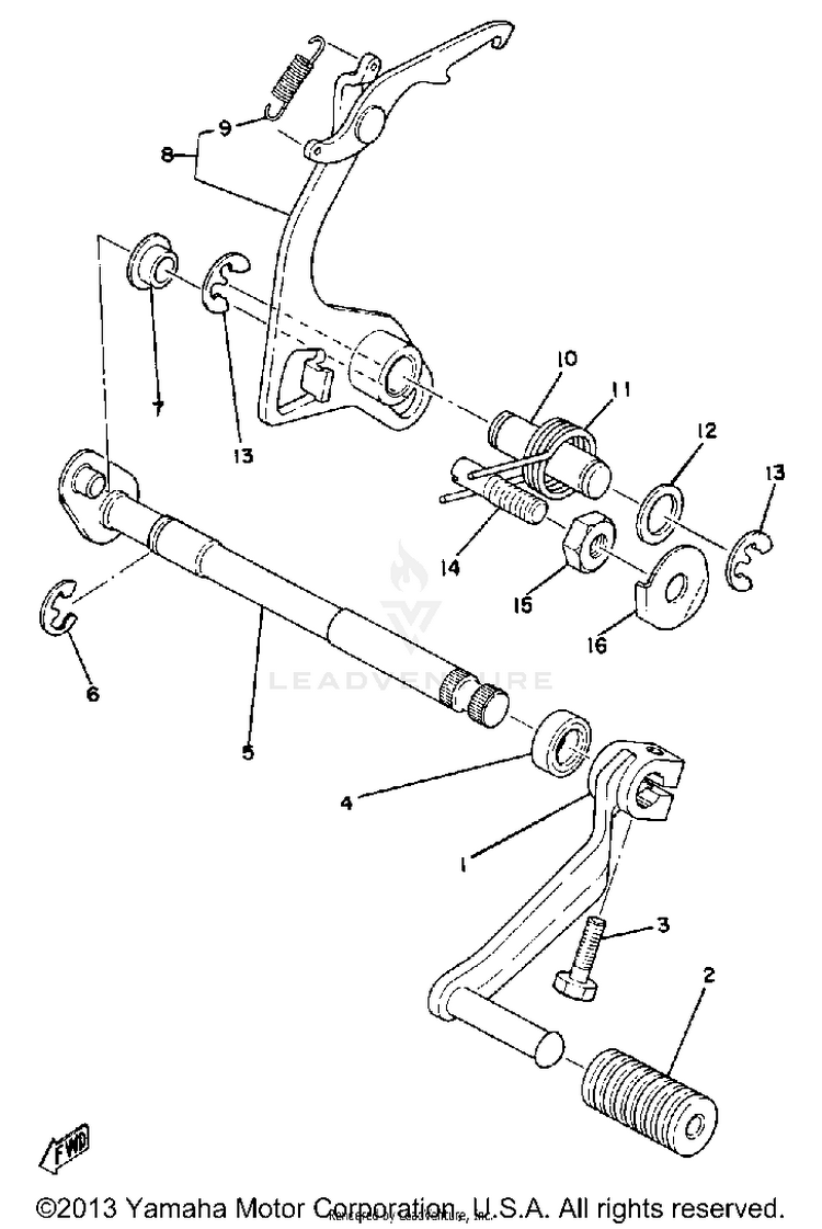 Shift Shaft Schematic
