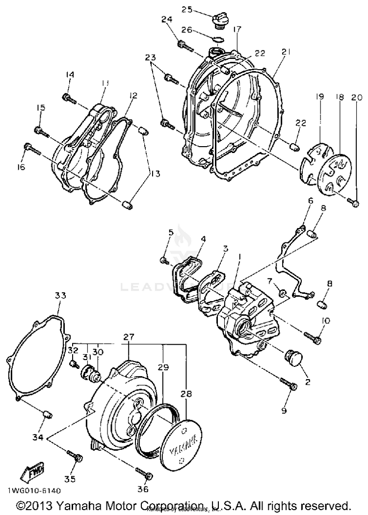 Crankcase Cover 1 Schematic