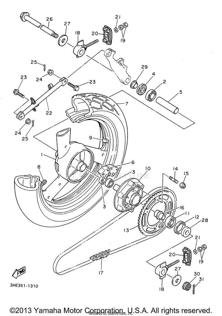 Rear Wheel Schematic