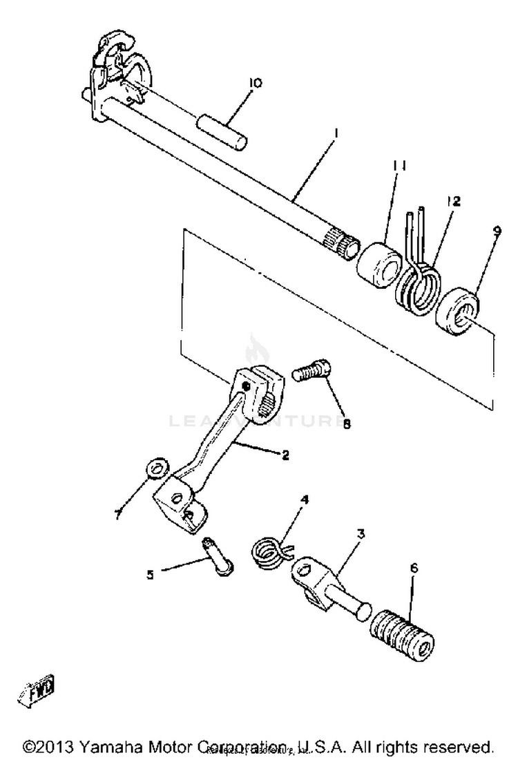 Shift Shaft - Pedal Schematic