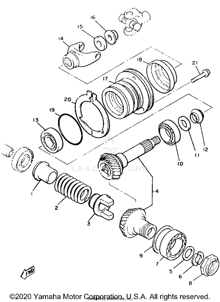 Middle Drive Gear Schematic