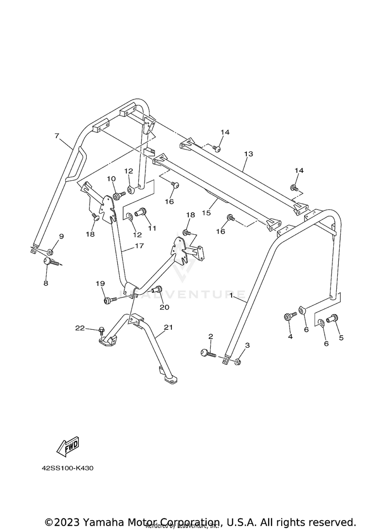 Guard 2 RHINO 700 - YXR7FAGR - 2011 Schematic