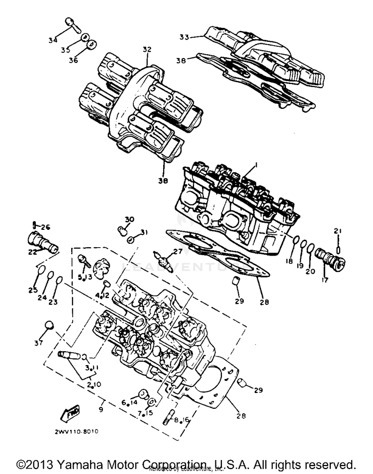 Cylinder Head Schematic