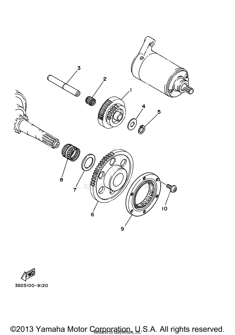 Starter Clutch Schematic