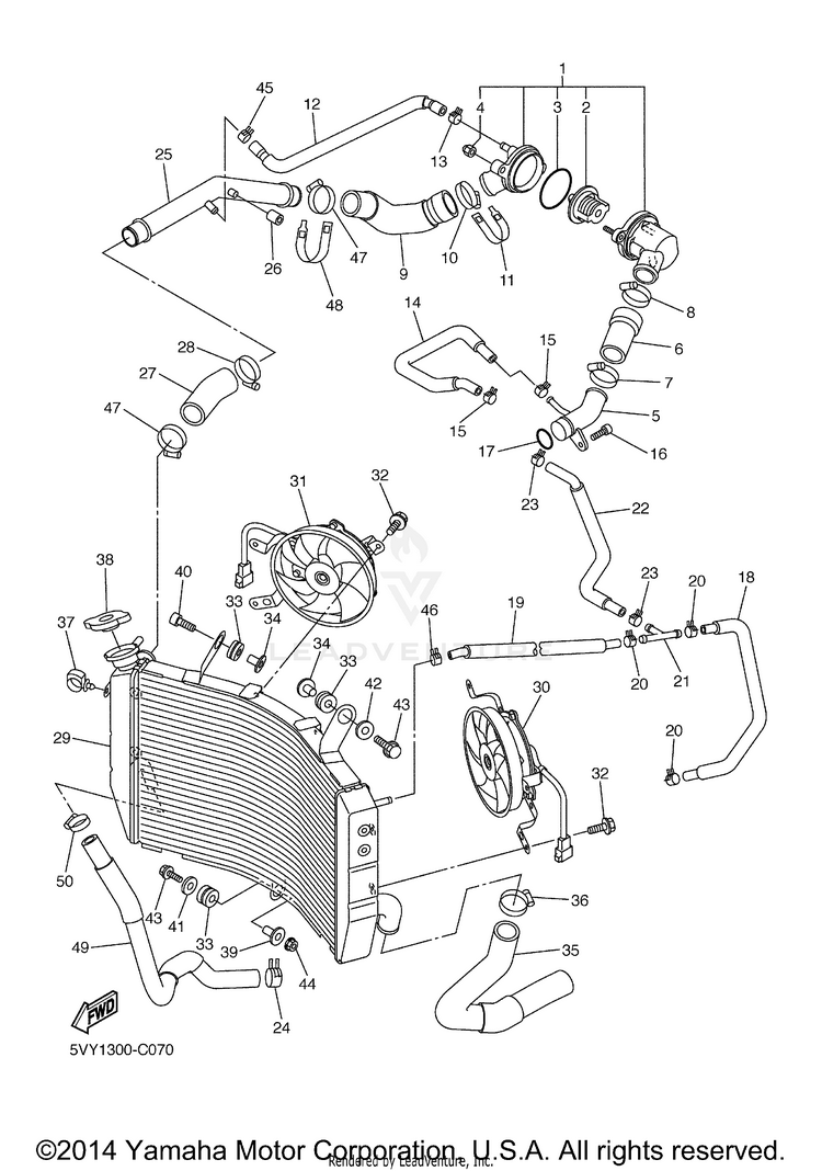 Radiator Hose Schematic