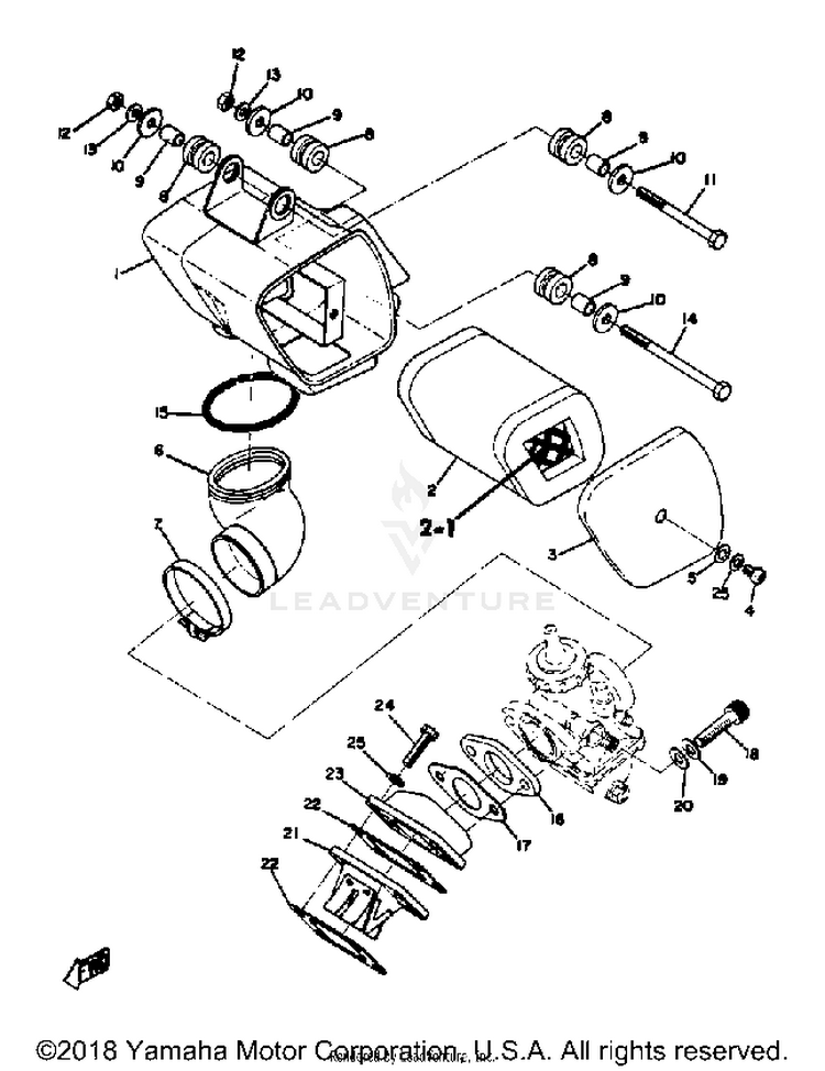 Intake AT3_CT3 - AT2 - 1972 Schematic