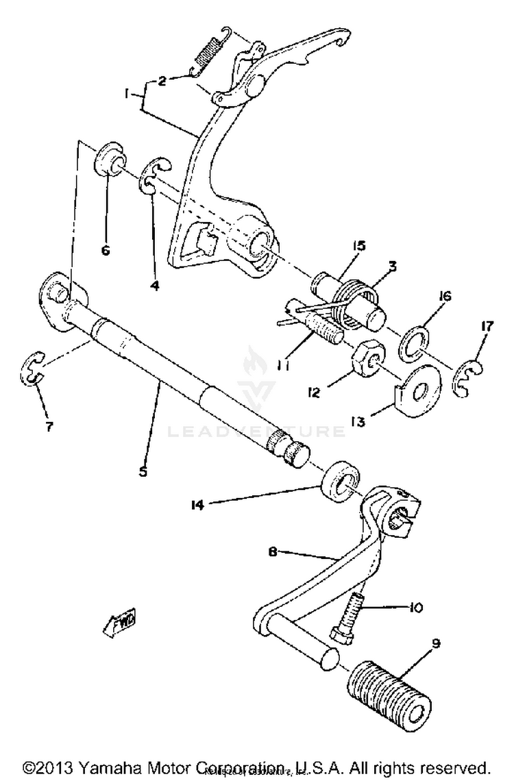 Shift Shaft-Pedal Schematic