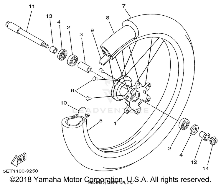 Front Wheel Schematic