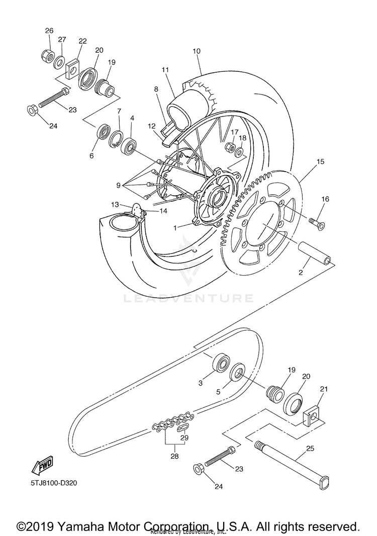Rear Wheel Schematic