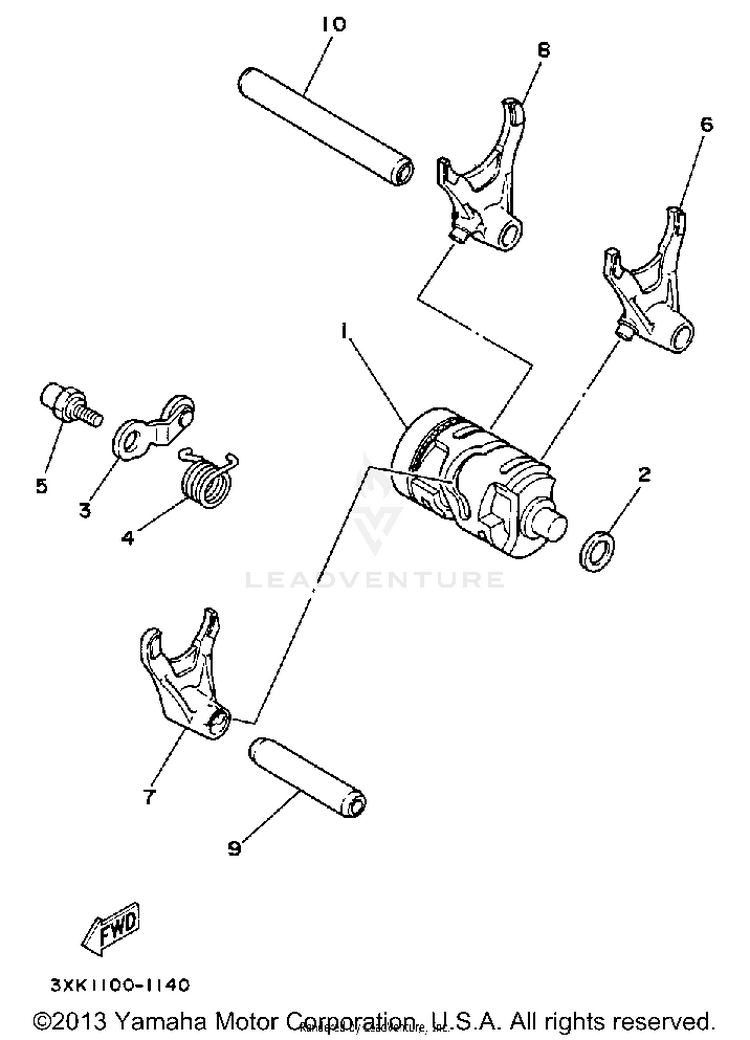 Shift Cam - Fork Schematic