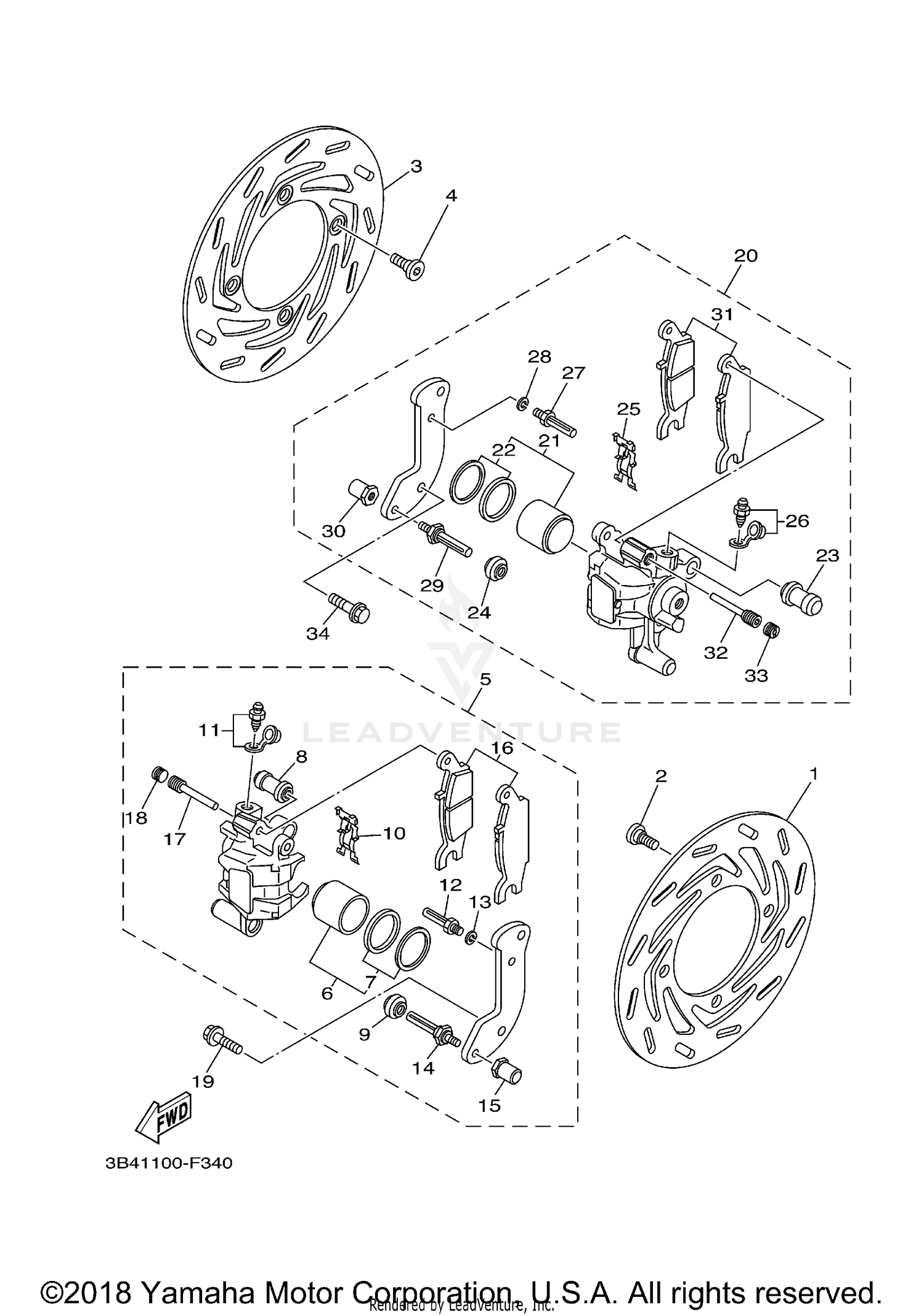 FRONT BRAKE CALIPER
