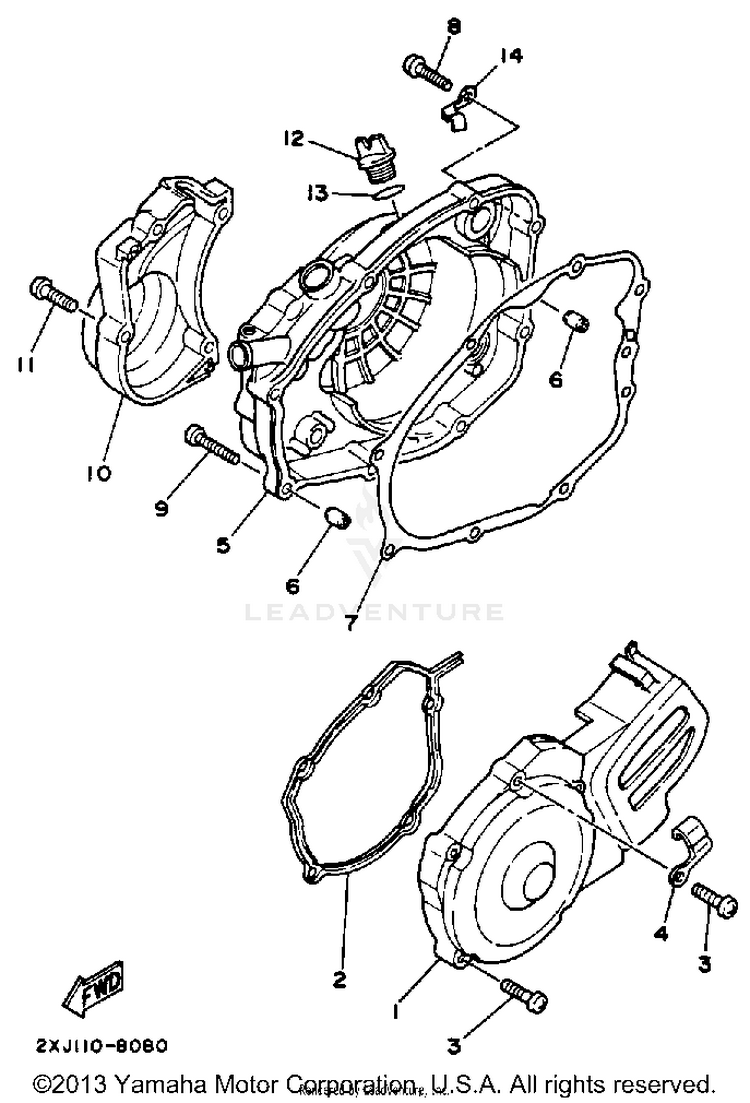 Crankcase Cover Schematic