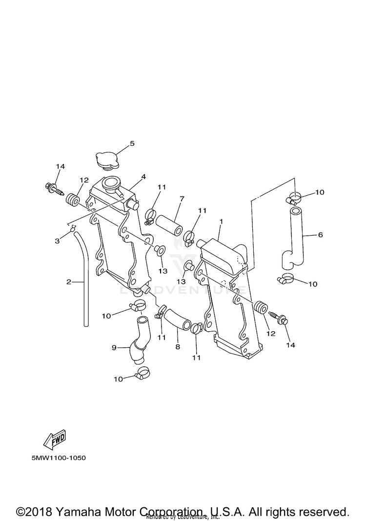 Radiator Hose Schematic