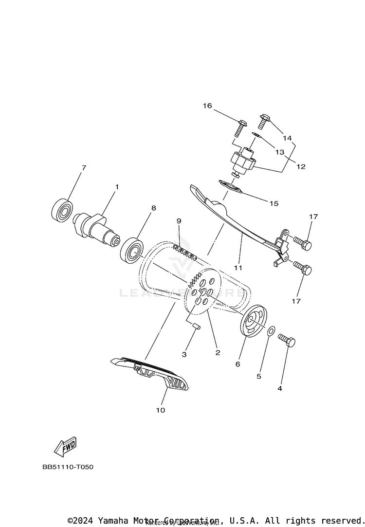 Camshaft & Chain Schematic
