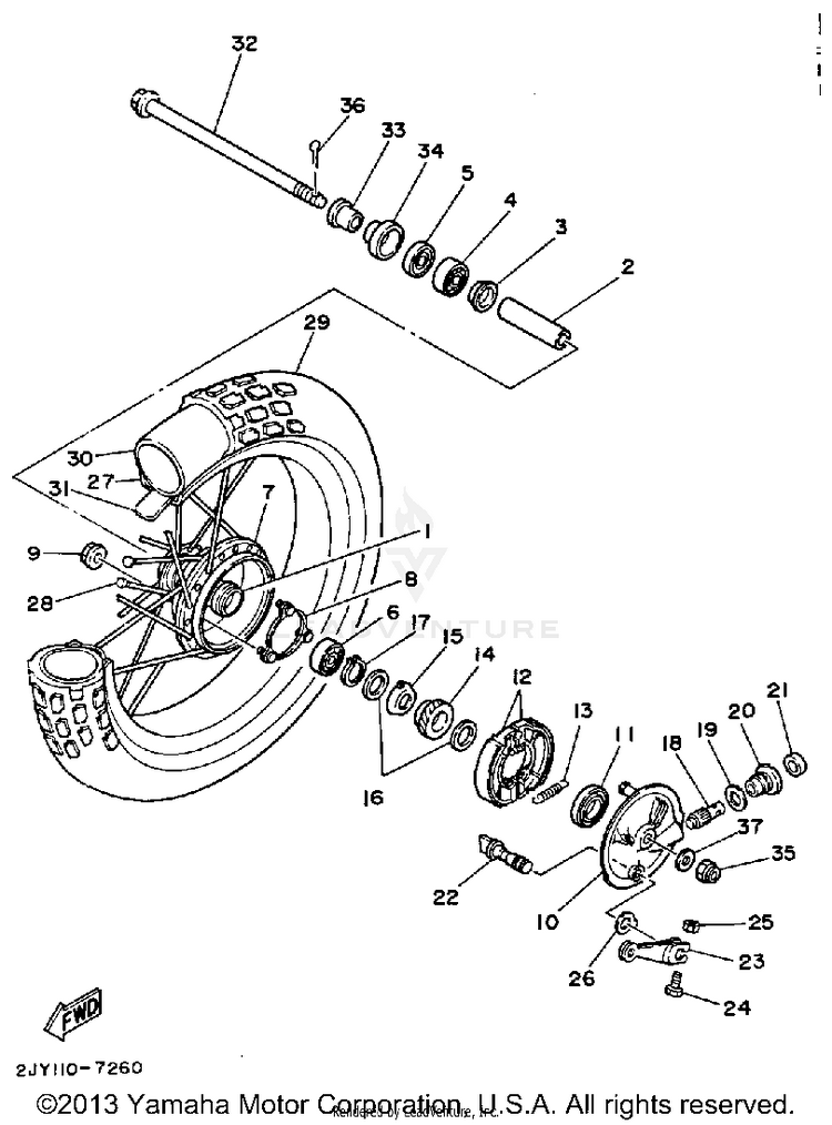 Front Wheel Schematic