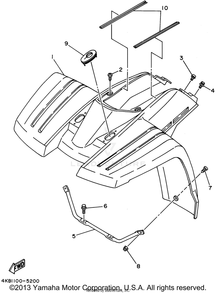 Front Fender Schematic
