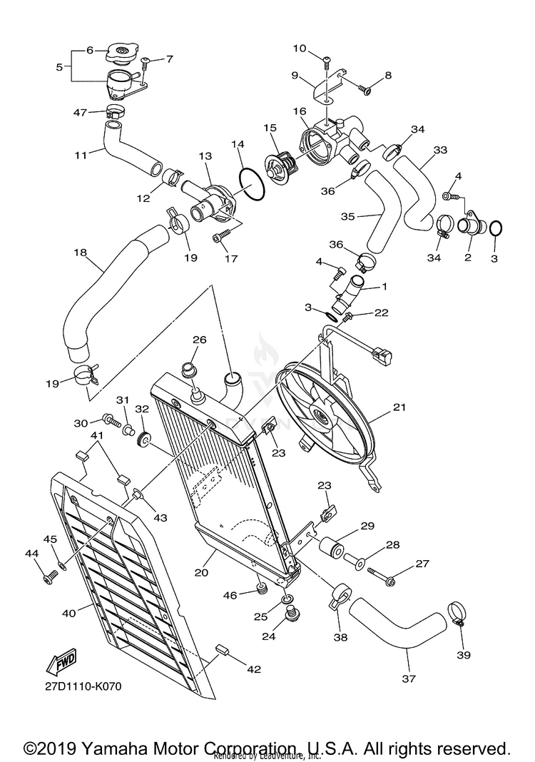 Radiator Hose Schematic