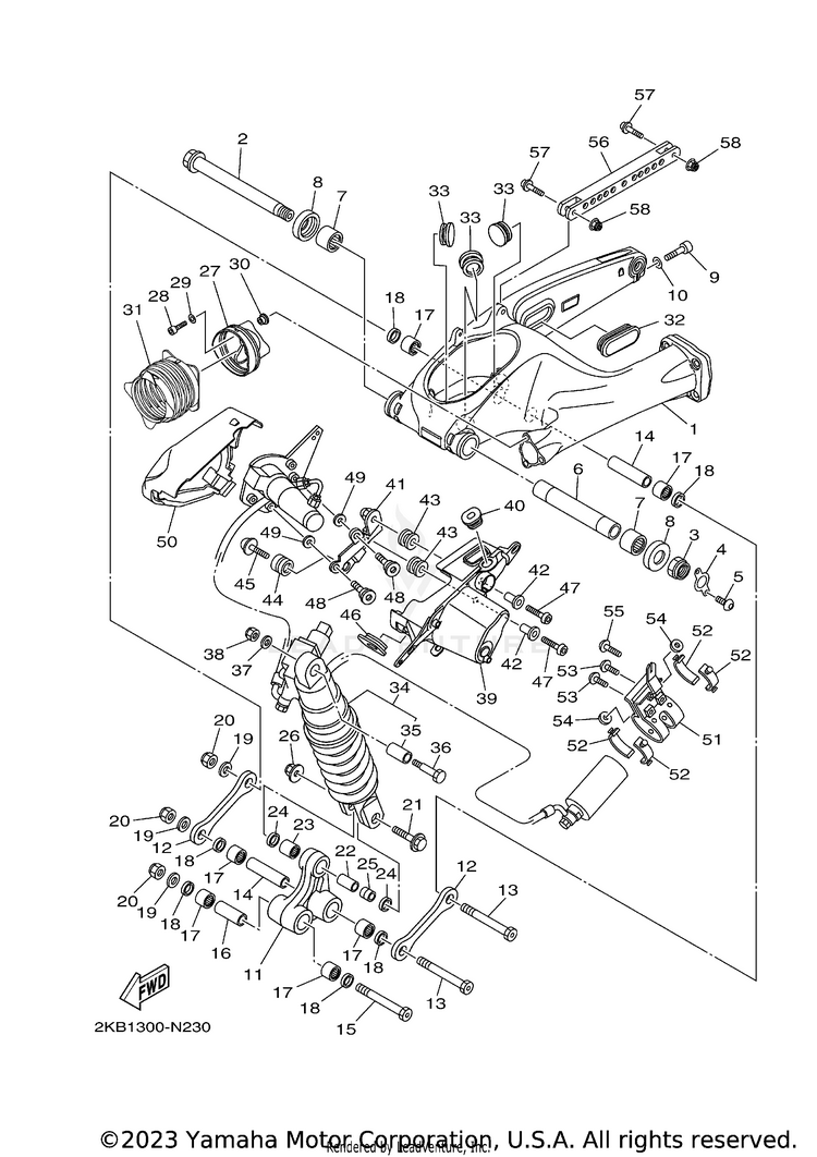 Rear Arm Suspension Schematic