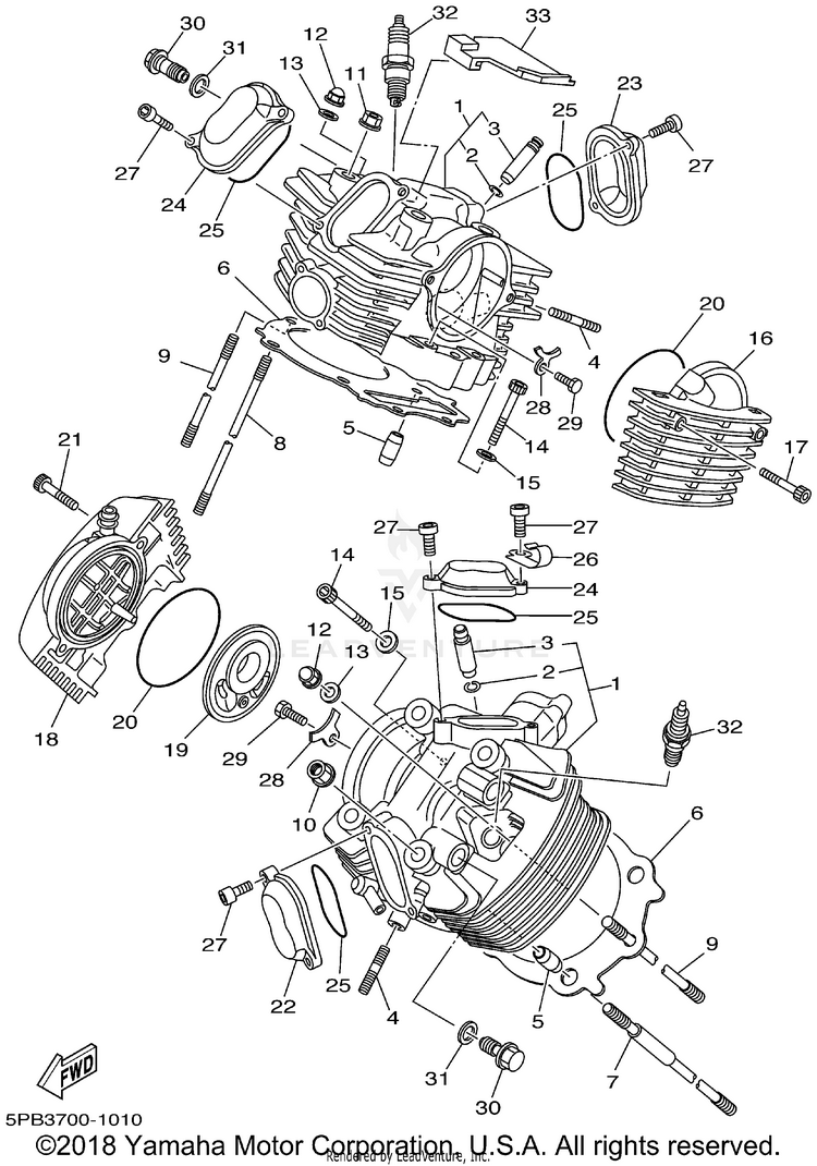 Cylinder Head Schematic