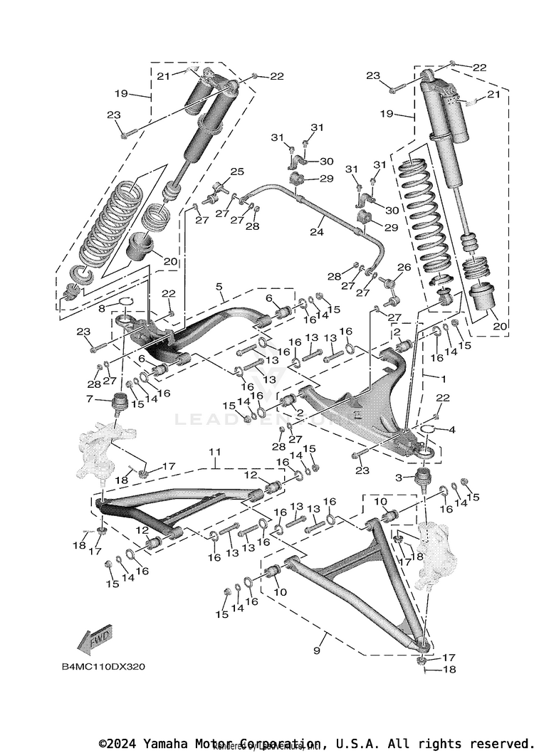 Front Suspension & Wheel Schematic