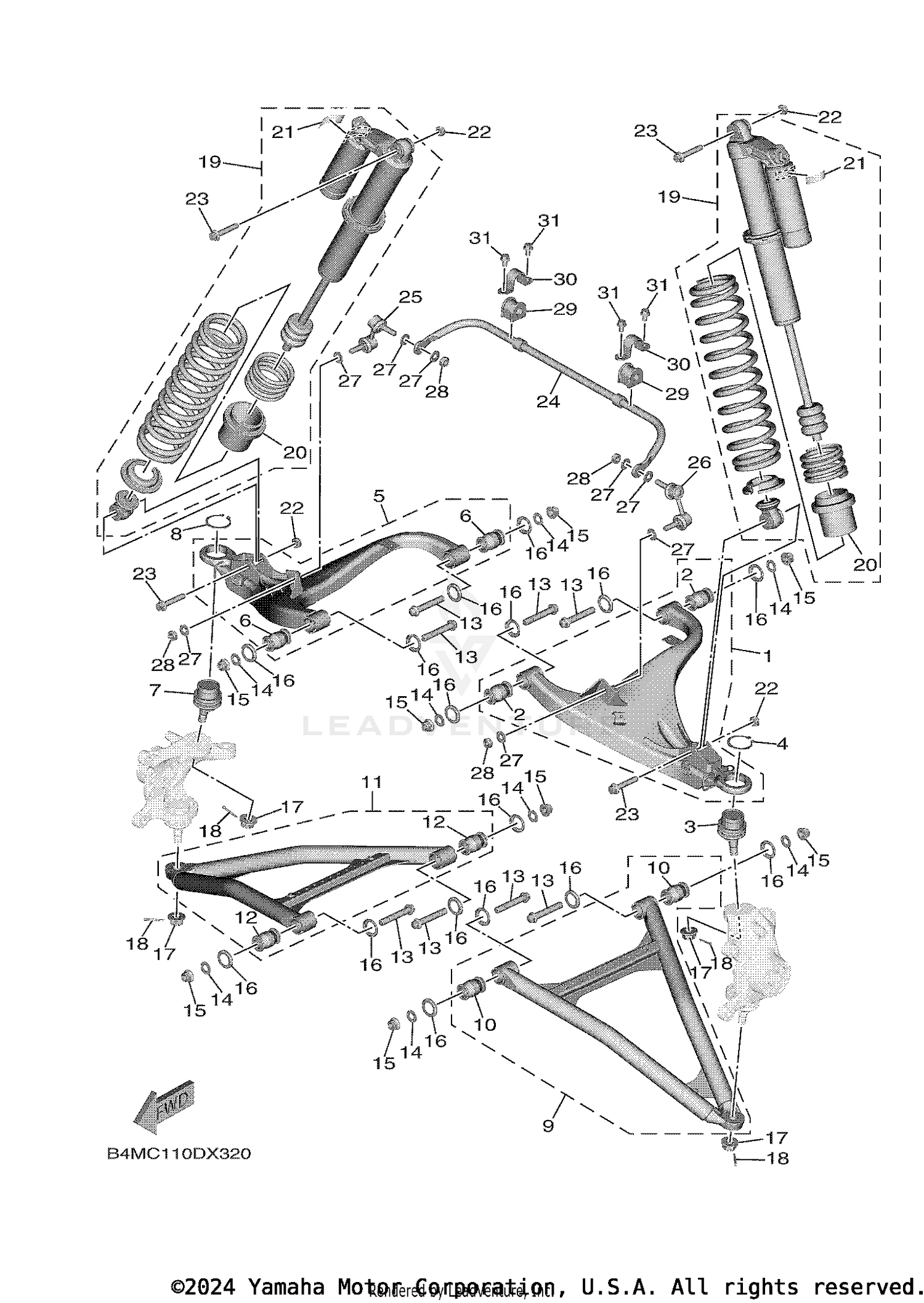 FRONT SUSPENSION & WHEEL