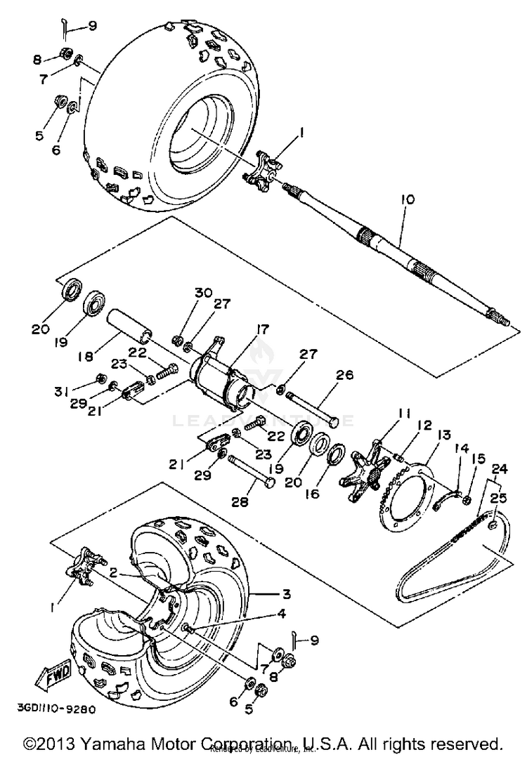 Rear Wheel Schematic