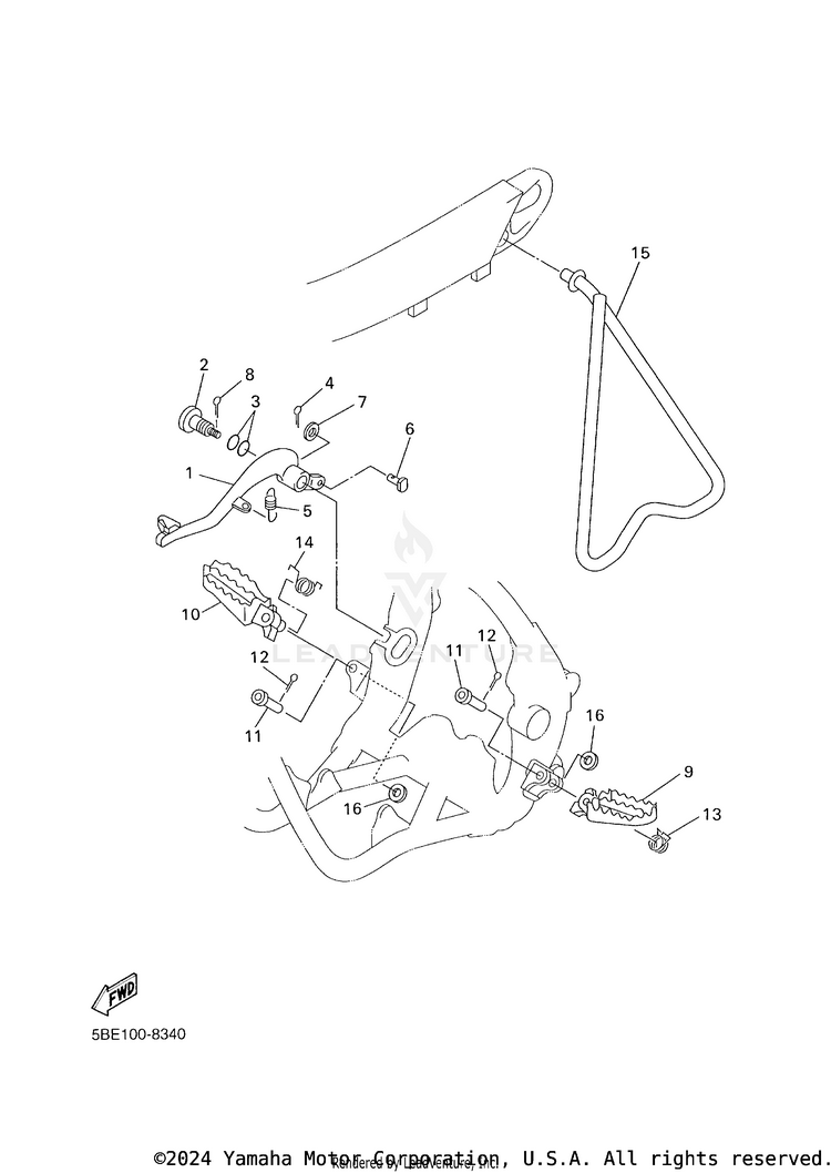 Stand Footrest Schematic