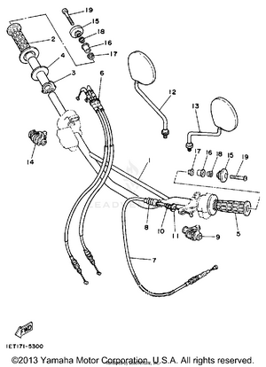 Handlebar - Cable Schematic