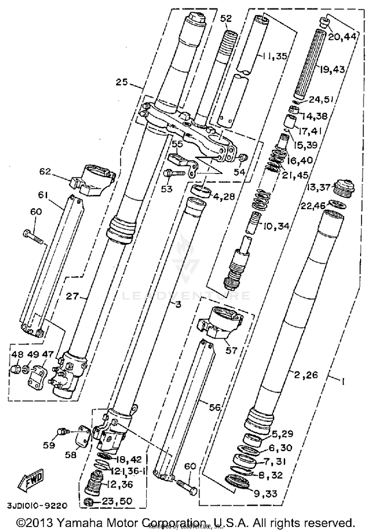 Front Fork Schematic