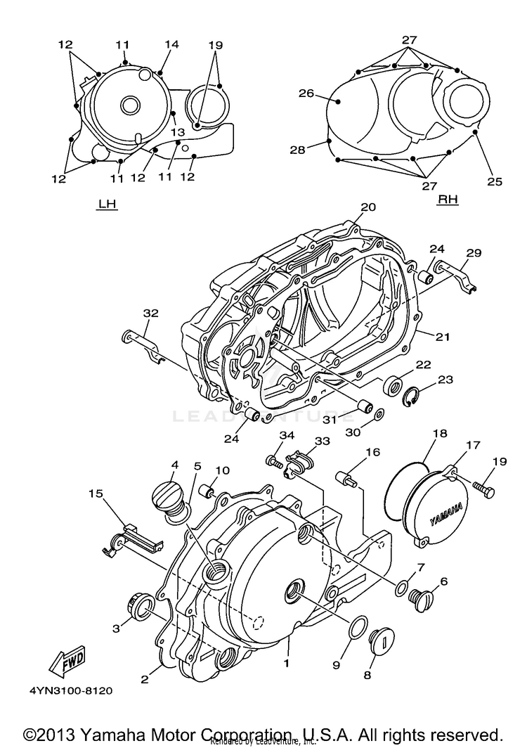Crankcase Cover 1 Schematic