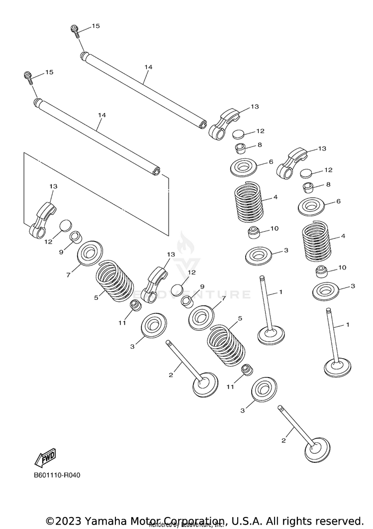 Valve YZFR1S - YZFR1SGCGY - 2016 Schematic