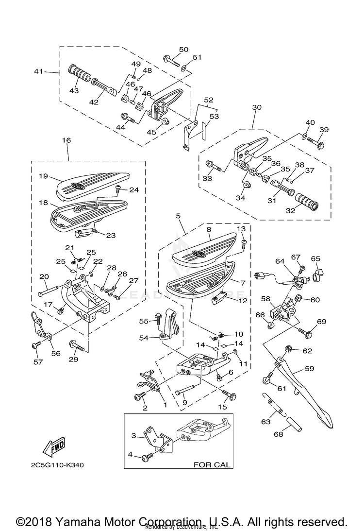 Stand Footrest Schematic