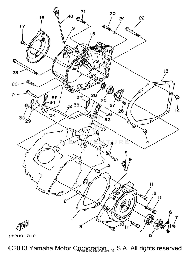 Crankcase Cover 1 Schematic