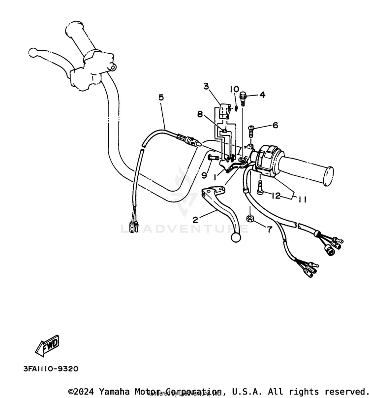 Handle Switch - Lever Schematic