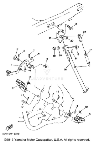 Stand - Footrest Schematic