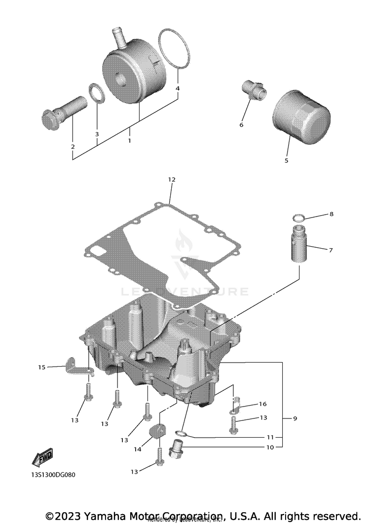 Oil Cleaner YZFR6 - YZFR6L1CB - 2020 Schematic