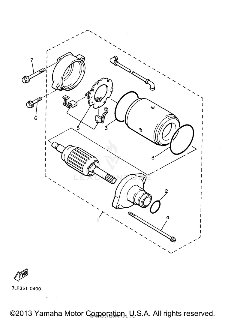 Starting Motor Schematic