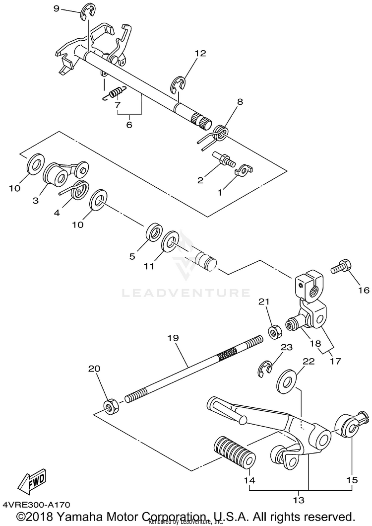 Shift Shaft Schematic