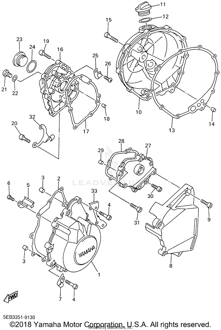 Crankcase Cover 1 Schematic