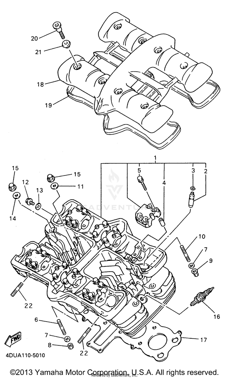 Cylinder Head Schematic