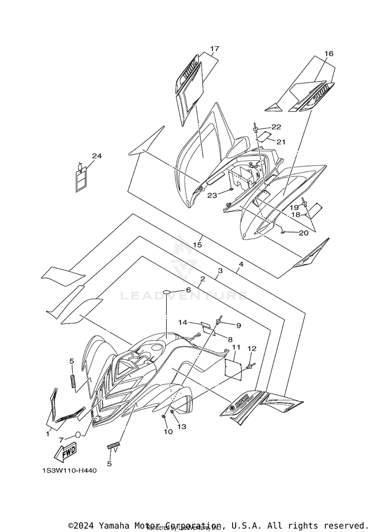 Emblem Label 1 RAPTOR 700 SPECIAL EDITION - YFM70RSEY - 2009 Schematic