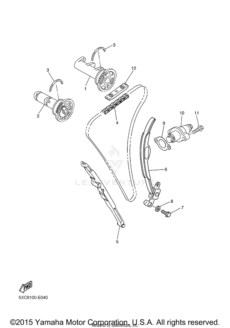 Camshaft Chain Schematic