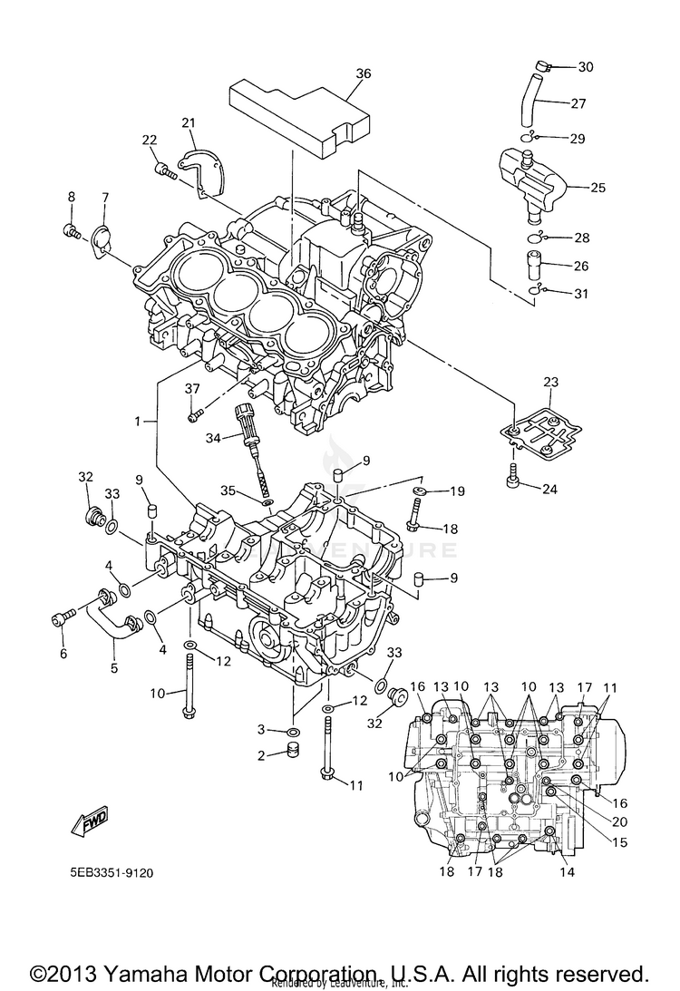 Crankcase Schematic