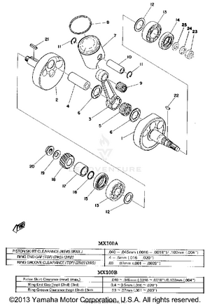 Crank - Piston Schematic