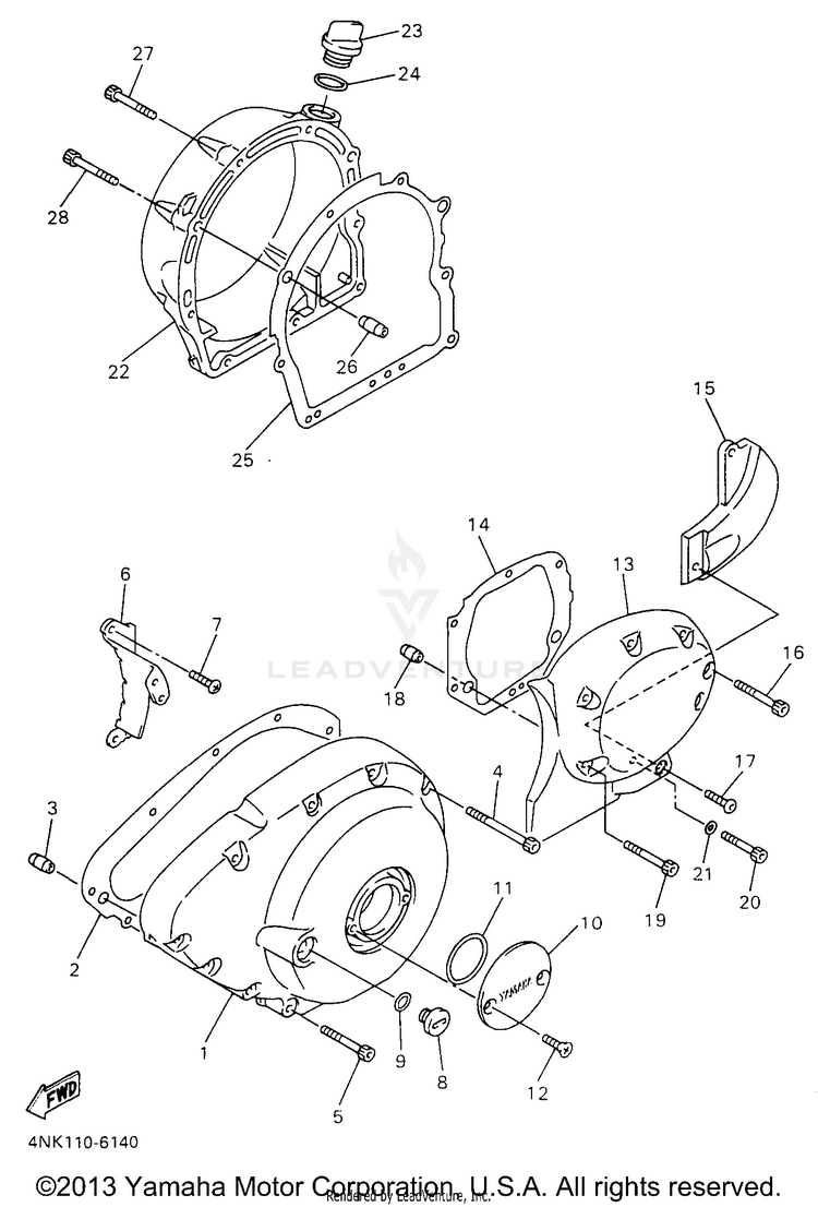 Crankcase Cover 1 Schematic