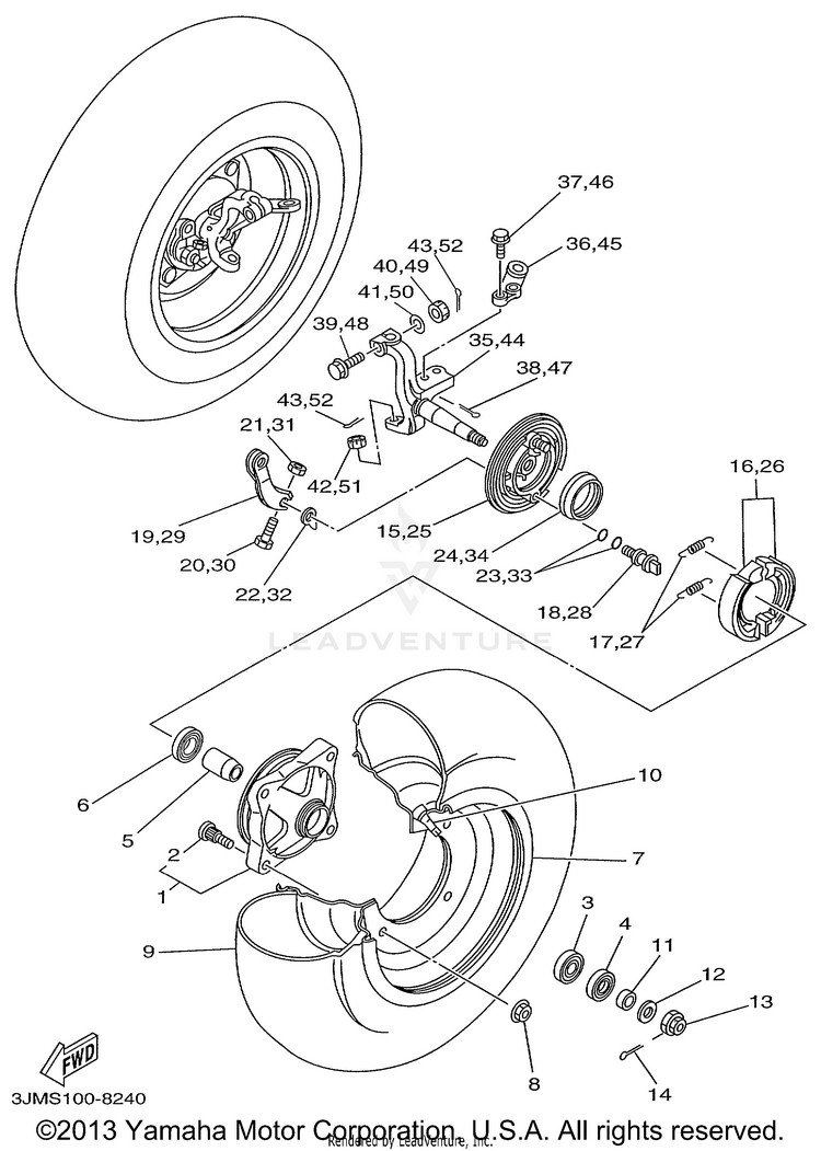 Front Wheel Schematic