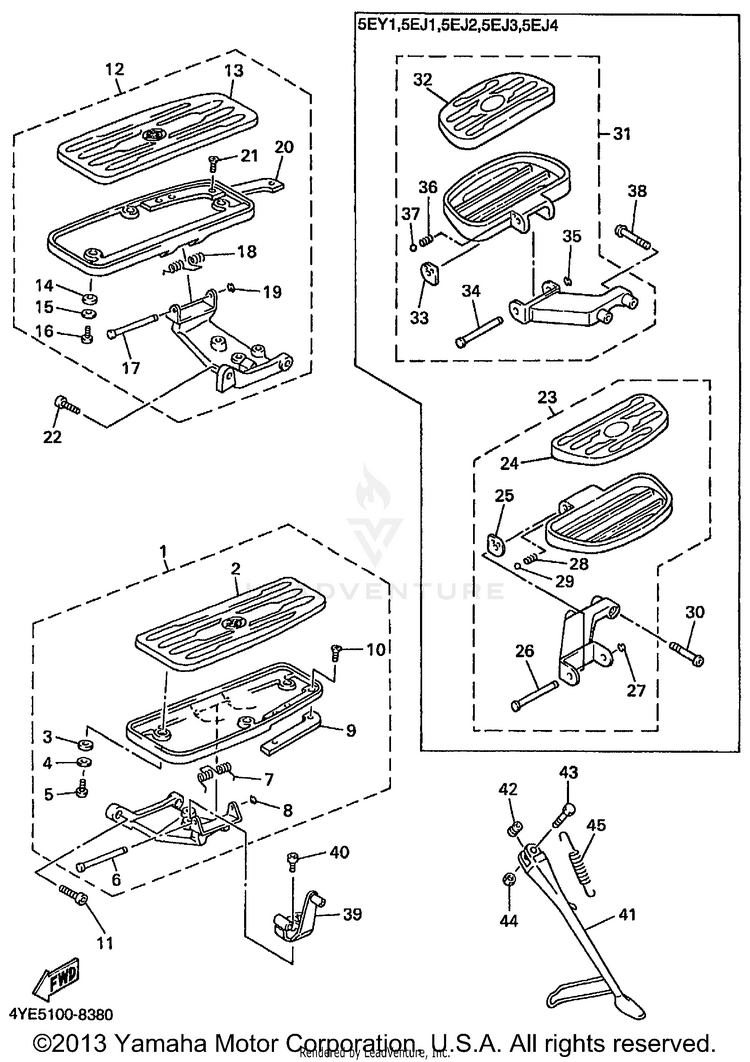 Stand Footrest Schematic