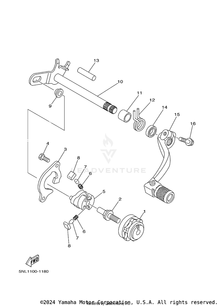 Shift Shaft Schematic